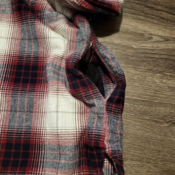 H&M Oversized Flannel Shirt Jacket with Side Pockets Womens XL - Picture 3 of 9